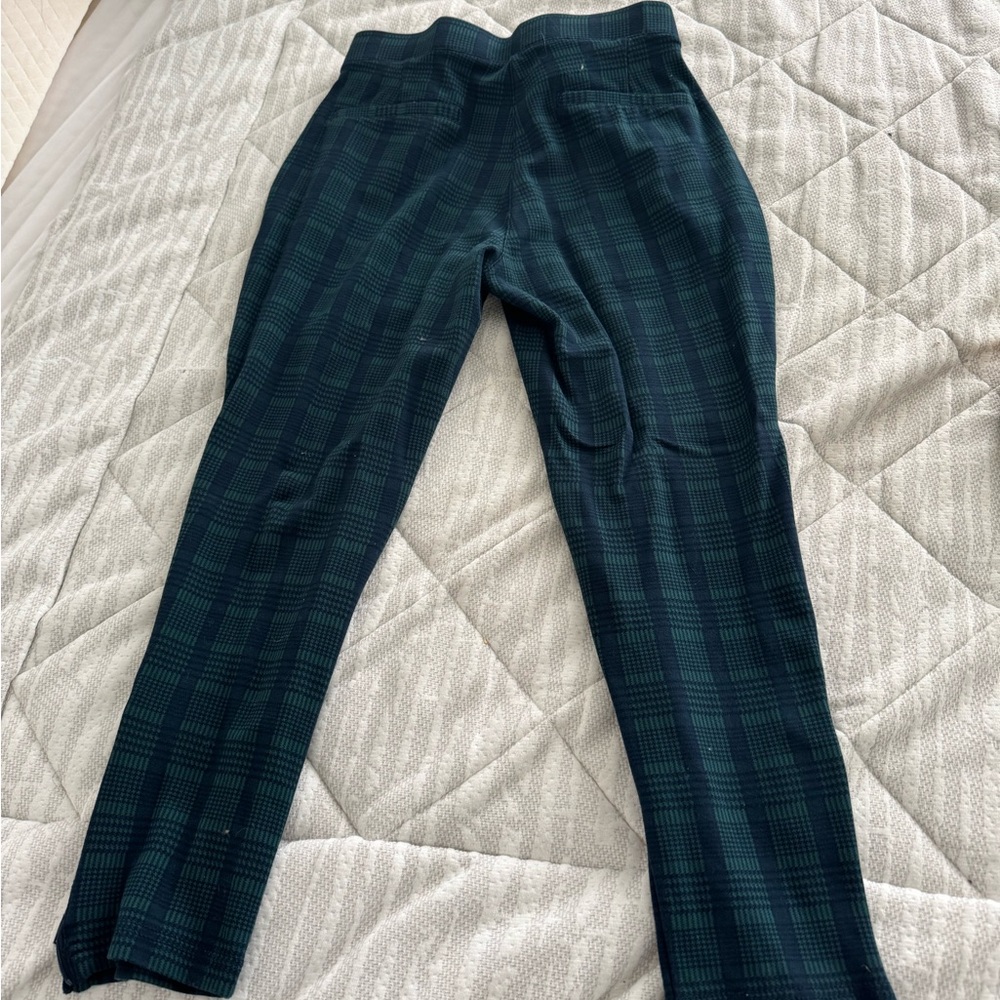 Betabrand Dress Pant Yoga Pants – Highland Plaid (M Petite)
